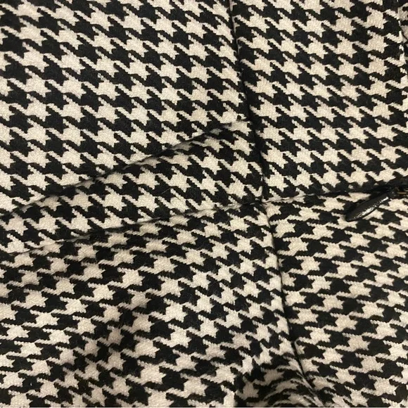 Zara women’s  Monochrome Houndstooth wide leg Pants size xs - Picture 3 of 8